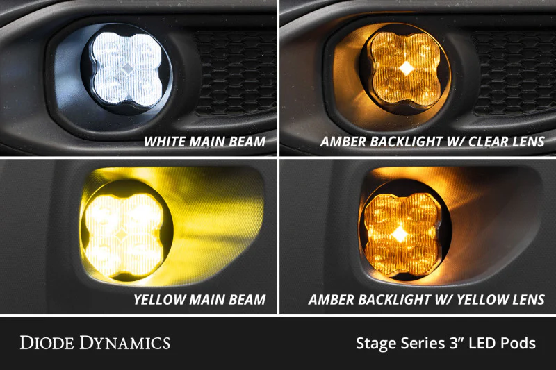 Diode Dynamics SS3 Pro Type SV1 Kit ABL - Yellow SAE Fog - Image 8