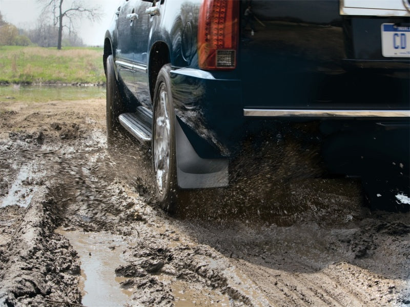 WeatherTech 05-14 Toyota Tacoma (w/Flares Only / No X-Runner) No Drill Mudflaps - Black - Image 6