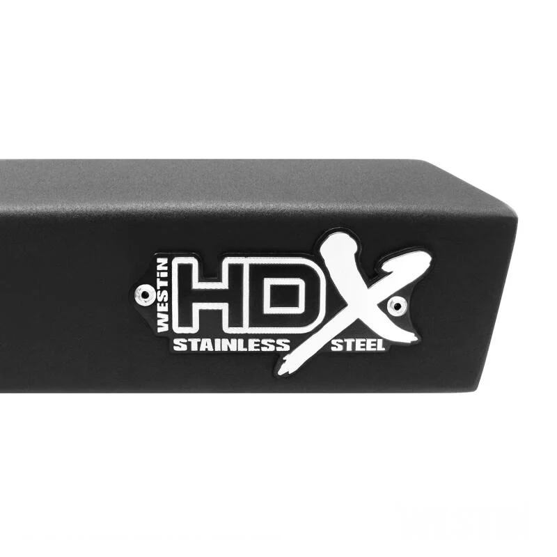 Westin 07-18 Jeep Wrangler JK 2dr. HDX Stainless Drop Nerf Step Bars - Tex. Blk - Image 6